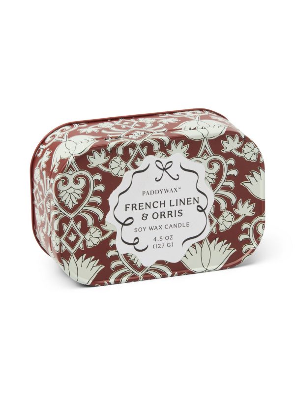 Paddywax Candles • Cherie Soy wax tin 127gr • French Linen & Orris