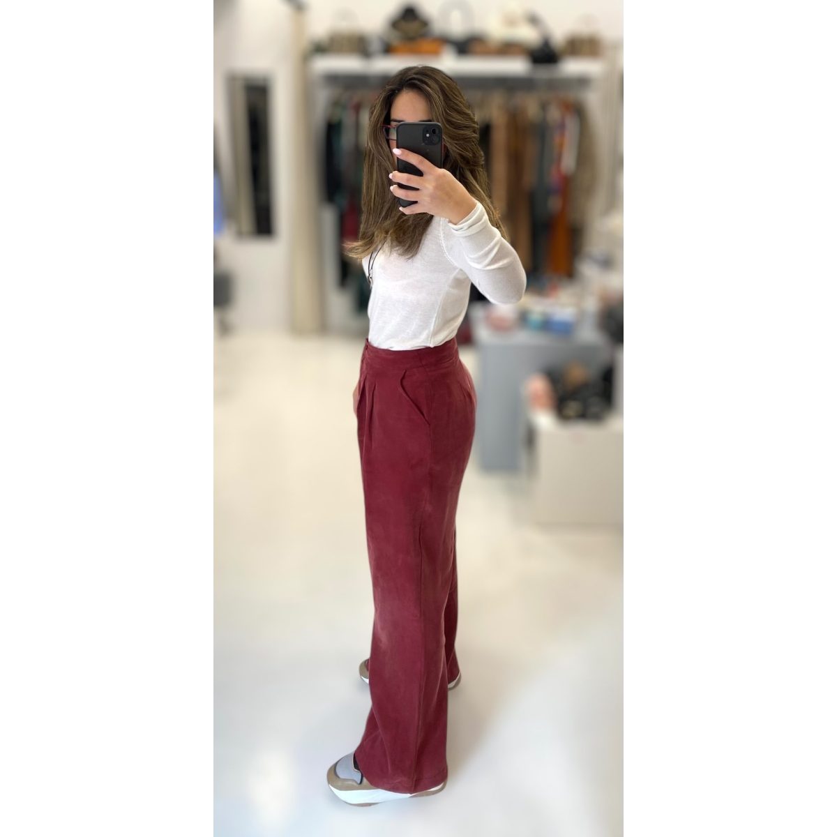 Deppy Joo • Silk Finish Total Suit • Dusty Rose - Image 3