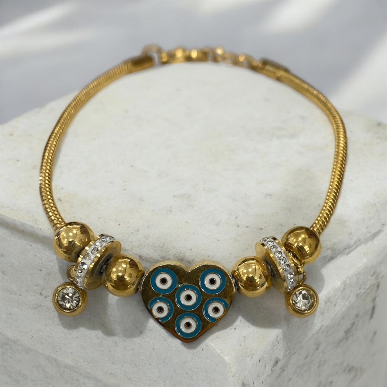 Pisces&Libra • Bracelet with Charms • Gold - Image 1
