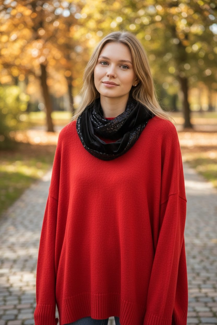 VinD • Handmade Infinity Scarf • Gilda Black