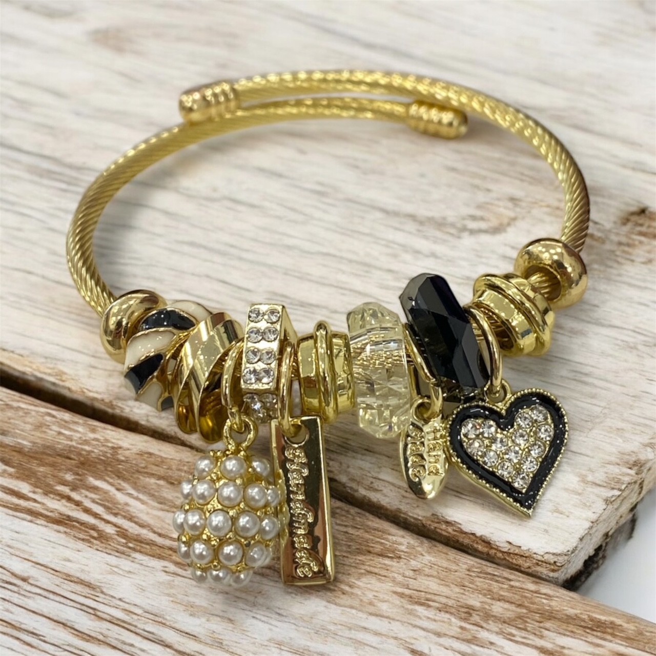 Pisces&Libra • Multi Pendants Bracelet 5 • Gold