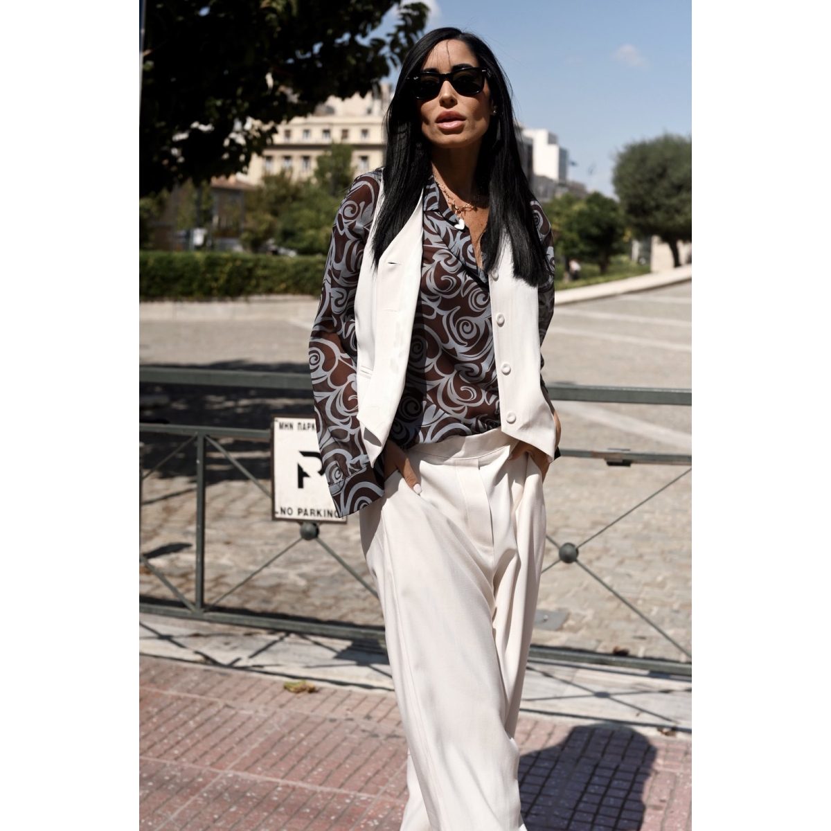 Deppy Joo • Soft Finish Loose Barrel Pants • Ivory - Image 4