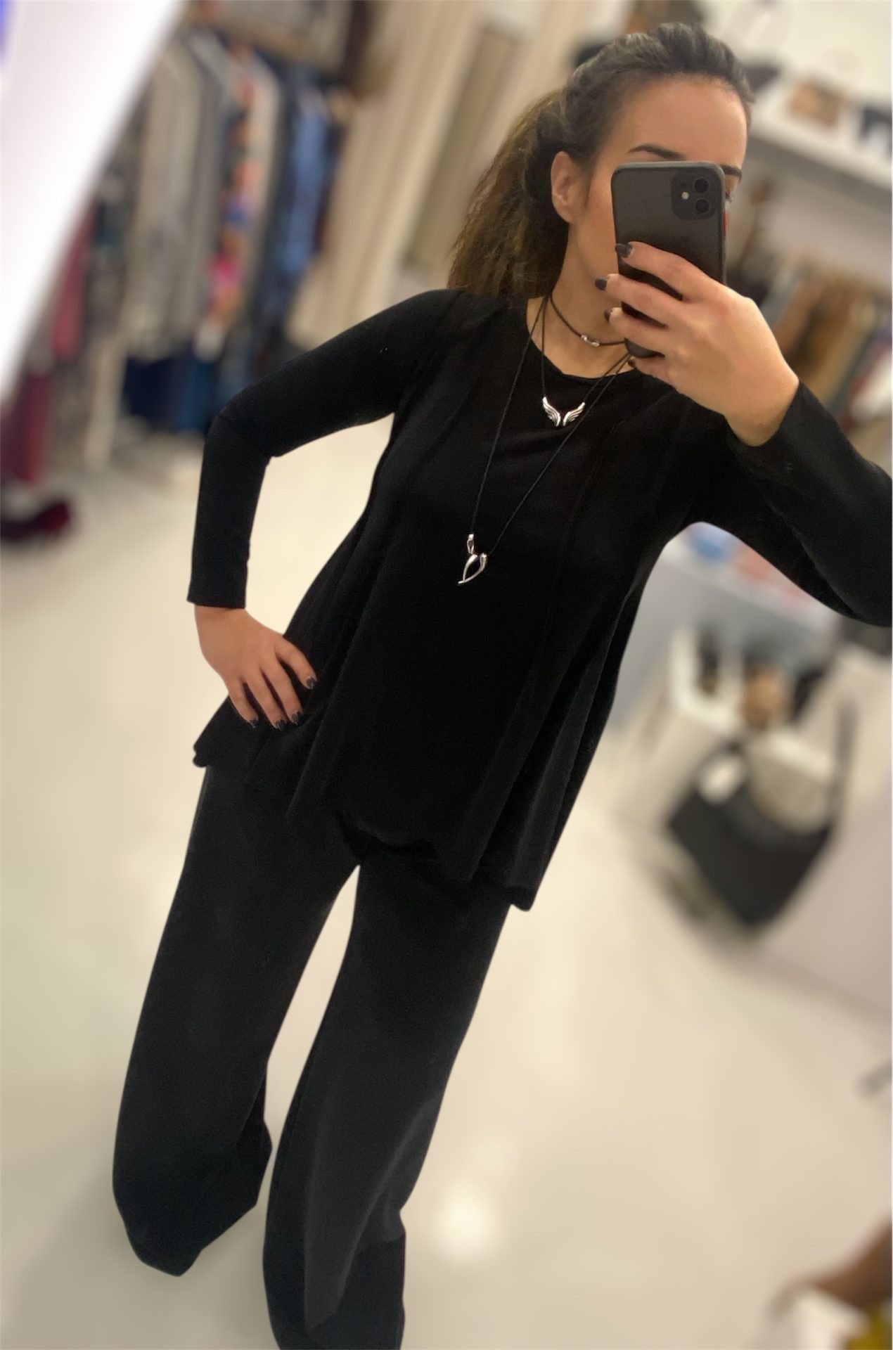 Deppy Joo • Silky touch Top • Black