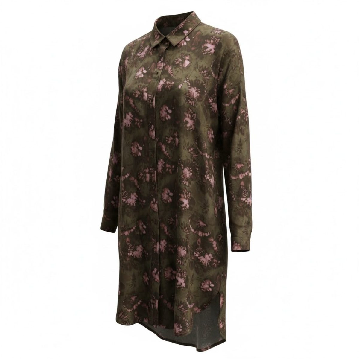 Deppy Joo • Silky touch Co-ord Set • Olive Green Pink - Image 3