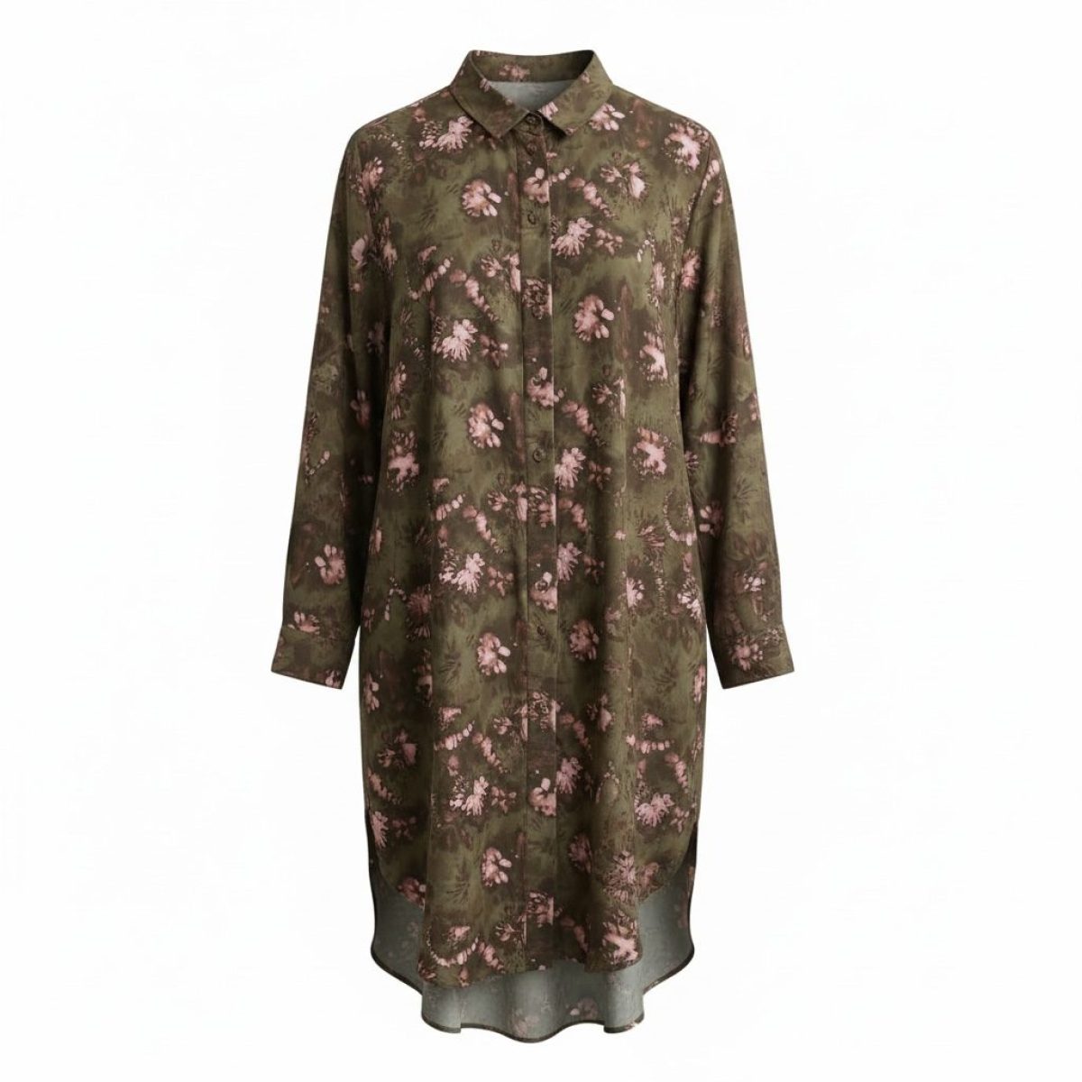 Deppy Joo • Silky touch Co-ord Set • Olive Green Pink - Image 2