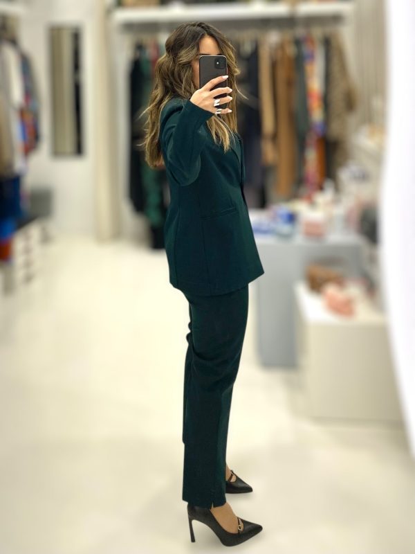 Maryley • Single Button Total Suit • Forest Green - Image 3