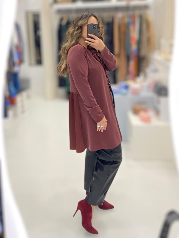 Deppy Joo • Silky touch Hooded Cape • Dusty Rose - Image 3