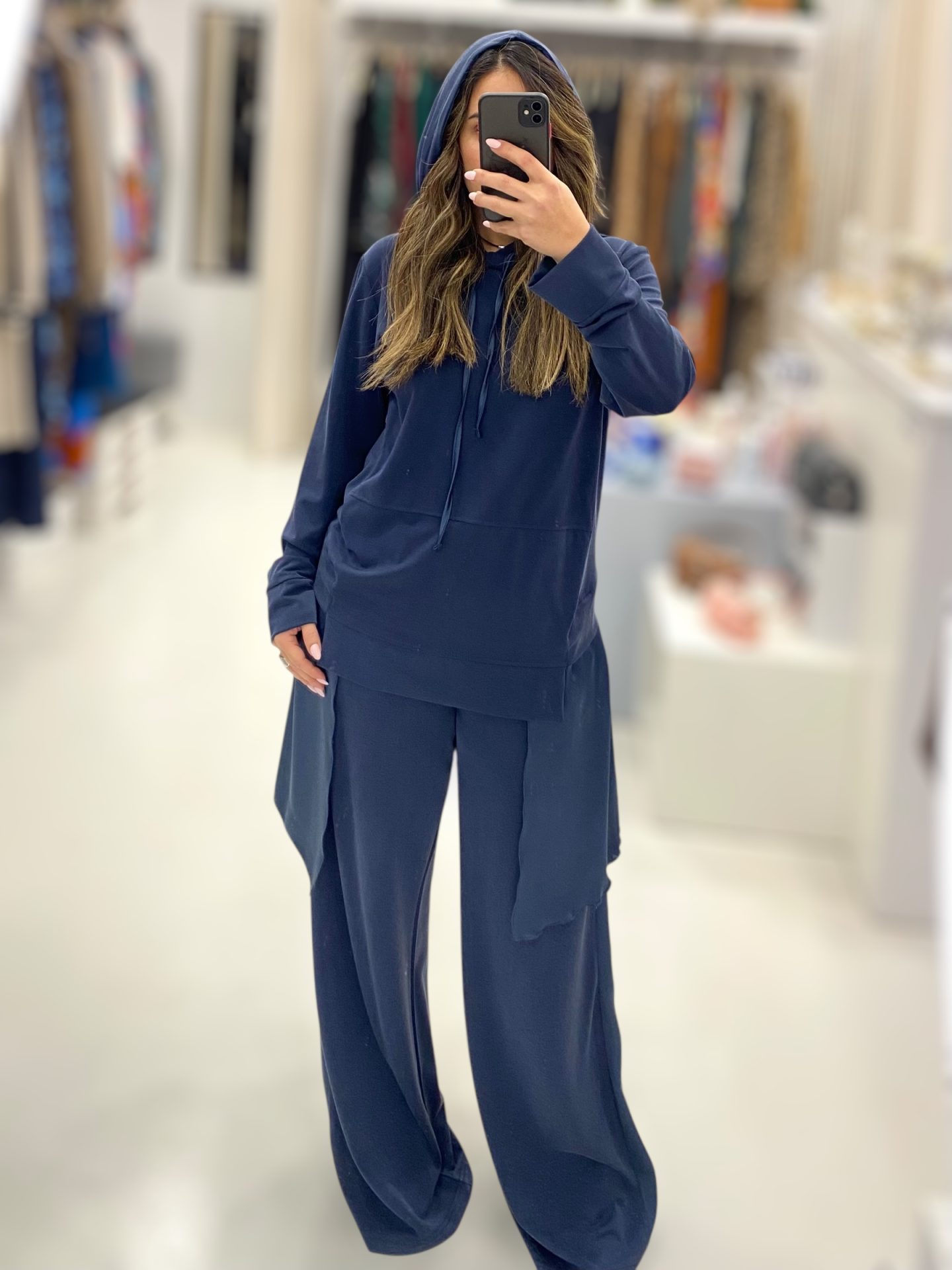 Deppy Joo • Silky touch Tracksuit Top • Night Blue