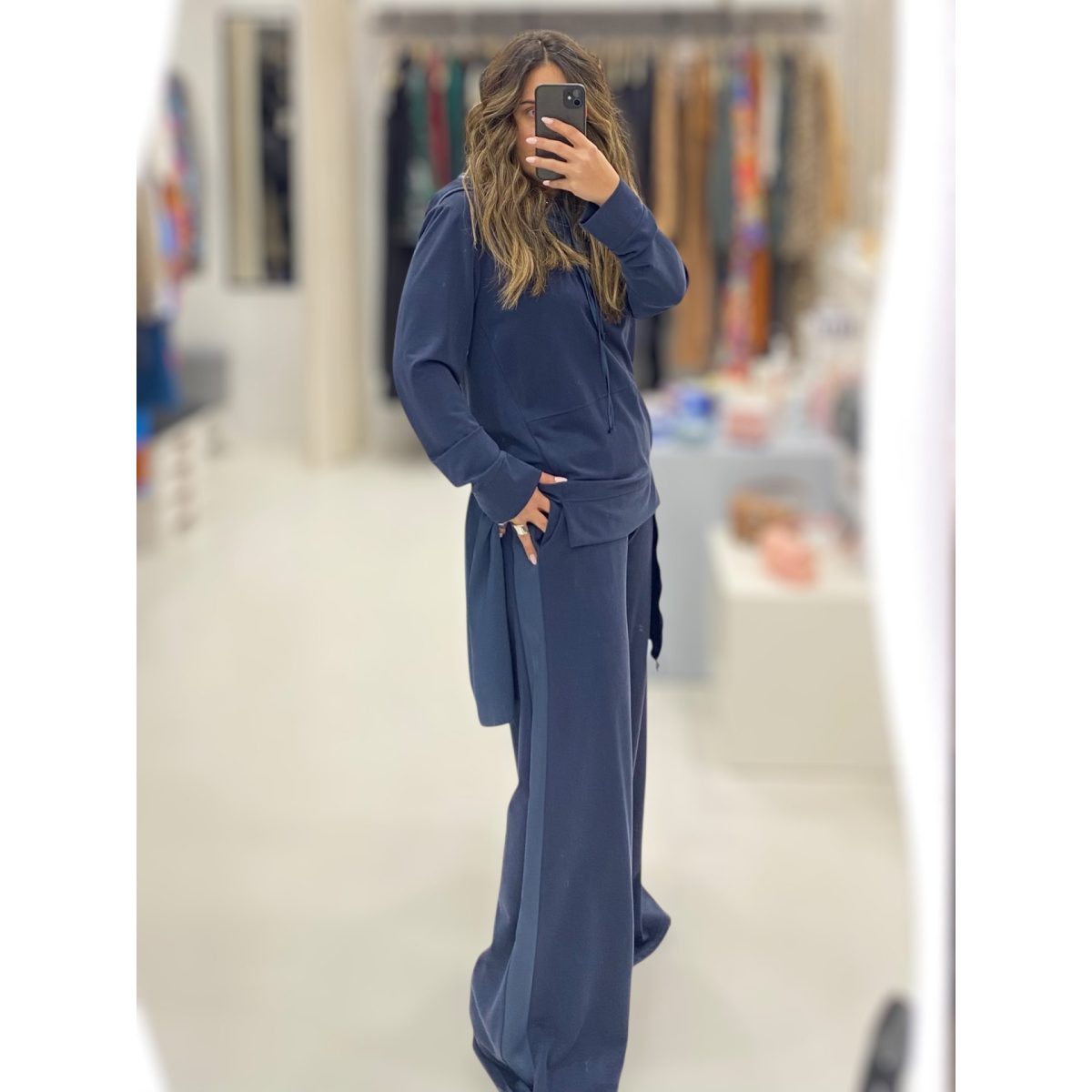 Deppy Joo • Silky touch Tracksuit Trousers • Night Blue - Image 2