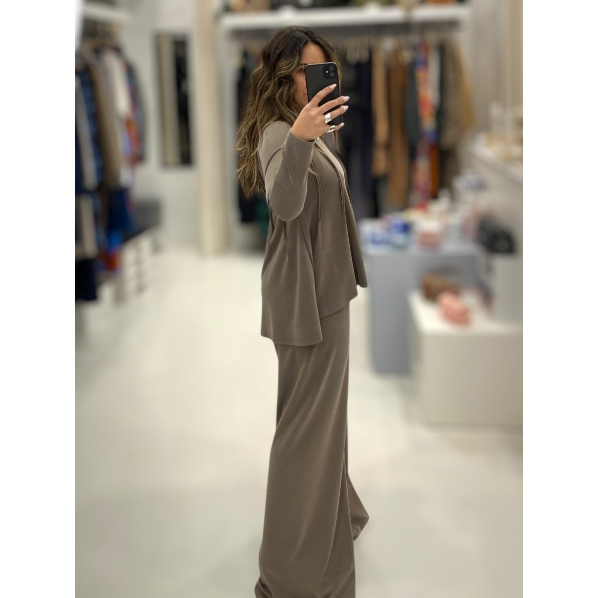 Deppy Joo • Silky touch Co-ord Set • Greige - Image 2