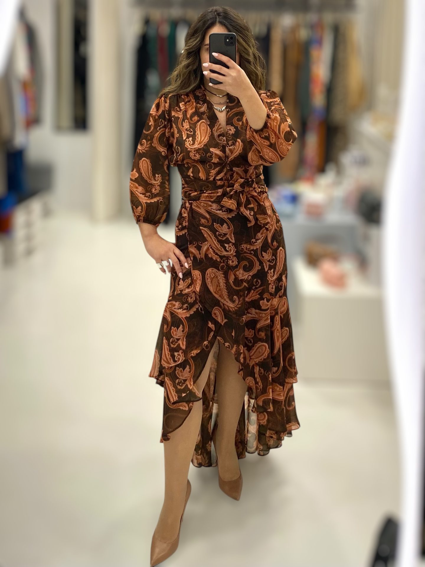 Le Vertige • Paisley Co-ord Set • Choco Brown Terracotta