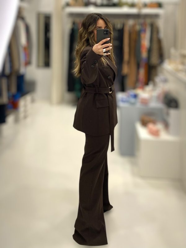 Maryley • Double Breasted Blazer • Choco Brown - Image 3