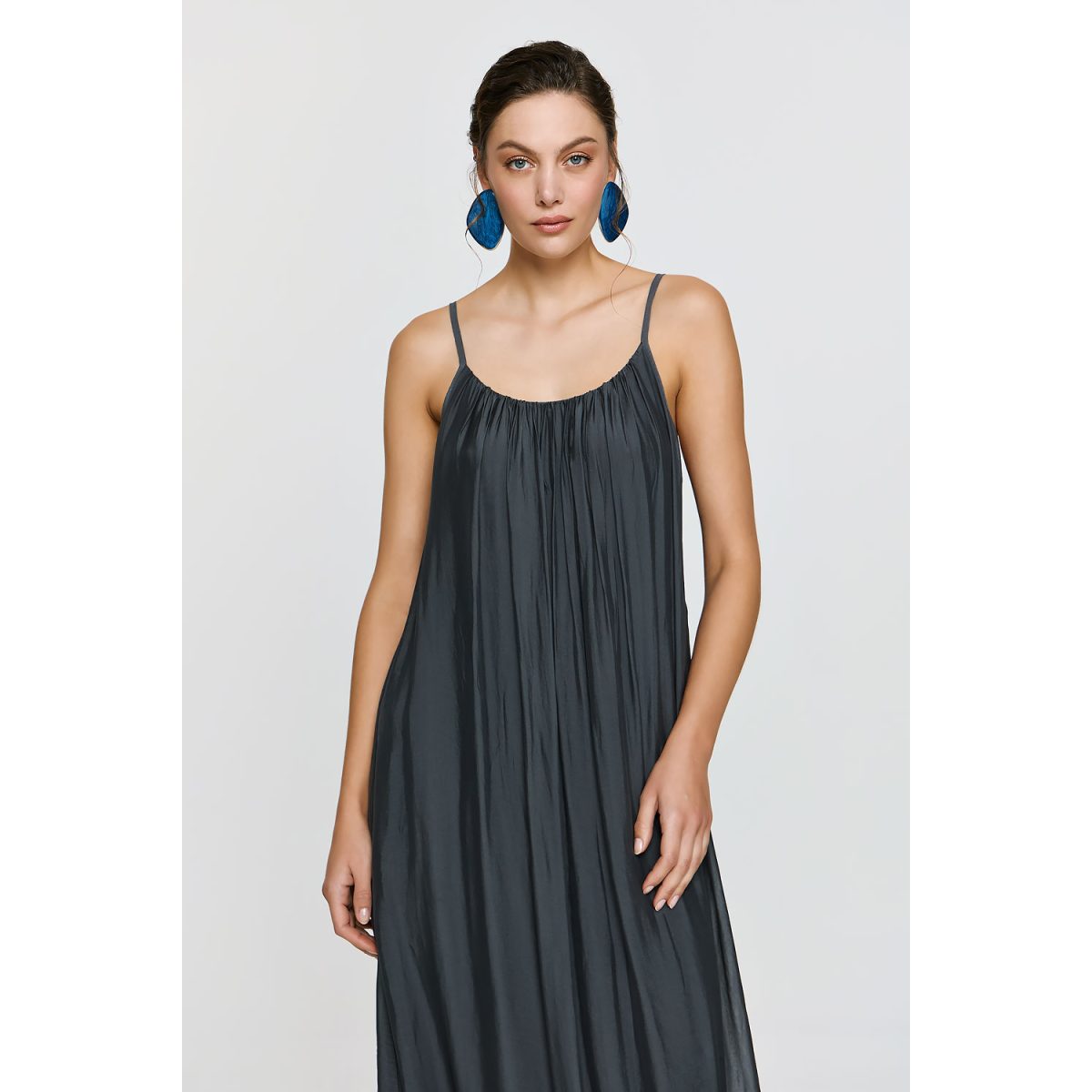 ΕΦΗΜΕΡΟΝ Silk Collection • Dione Dress • Grey - Image 4