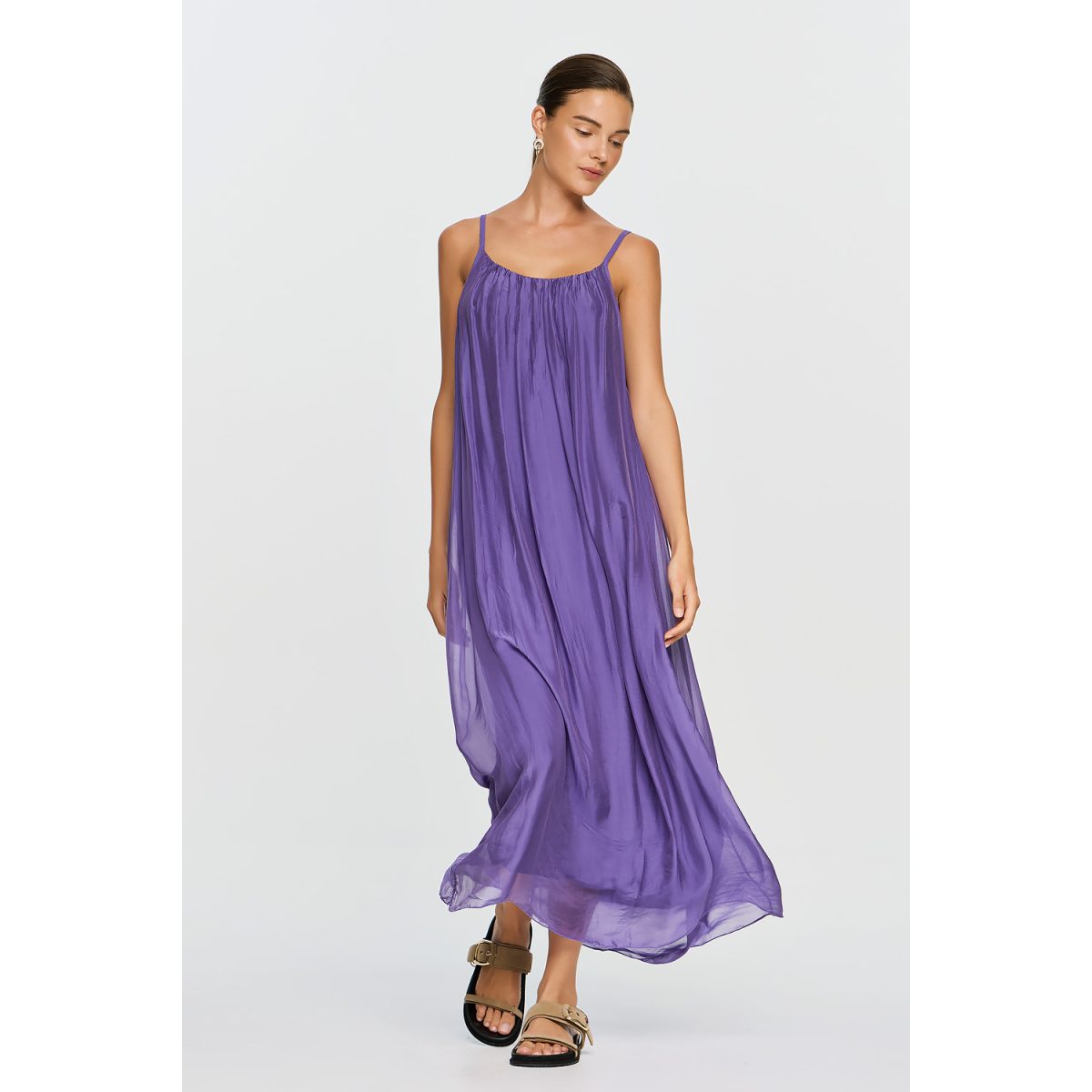 ΕΦΗΜΕΡΟΝ Silk Collection • Dione Dress • Purple - Image 2