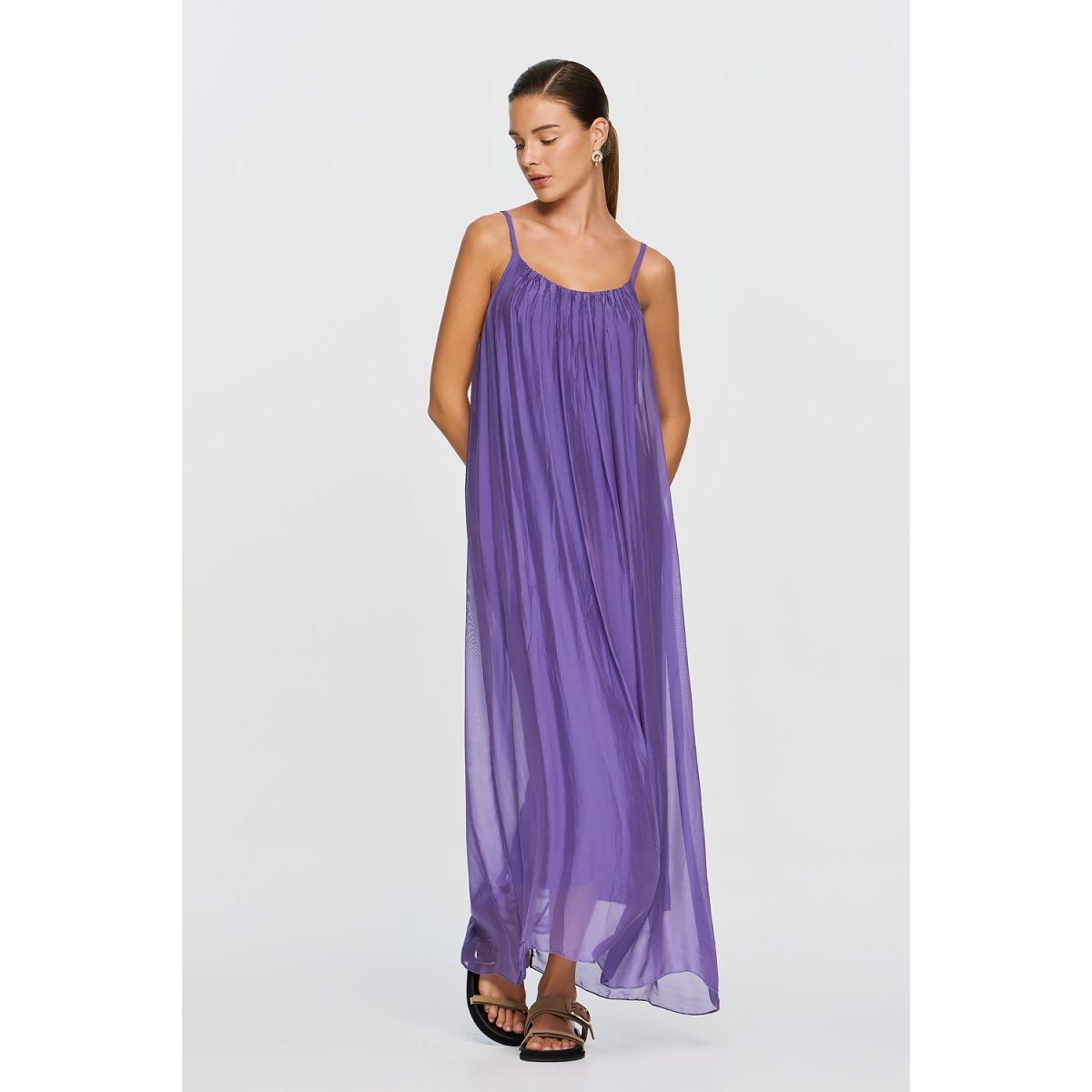 ΕΦΗΜΕΡΟΝ Silk Collection • Dione Dress • Purple - Image 4