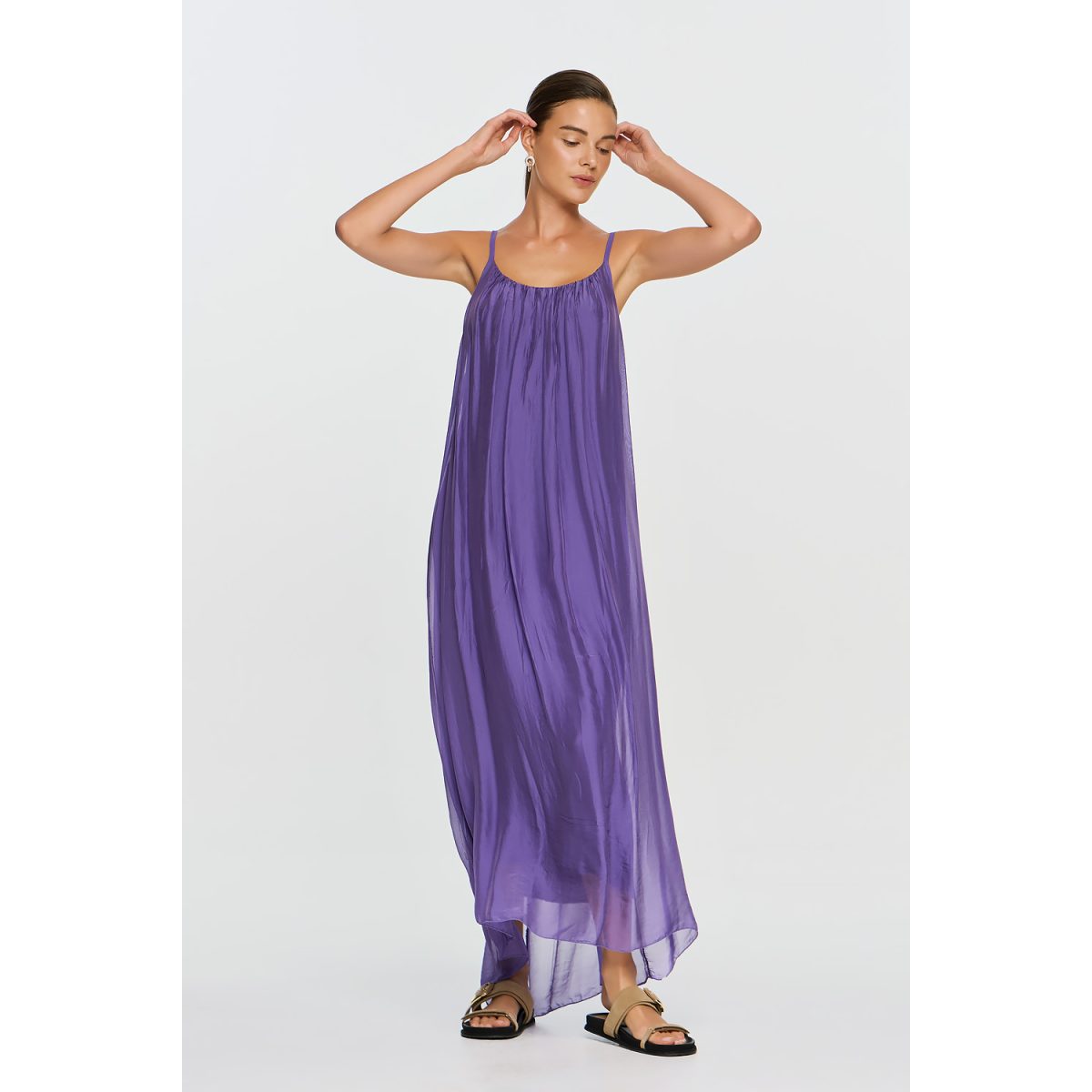 ΕΦΗΜΕΡΟΝ Silk Collection • Dione Dress • Purple - Image 6