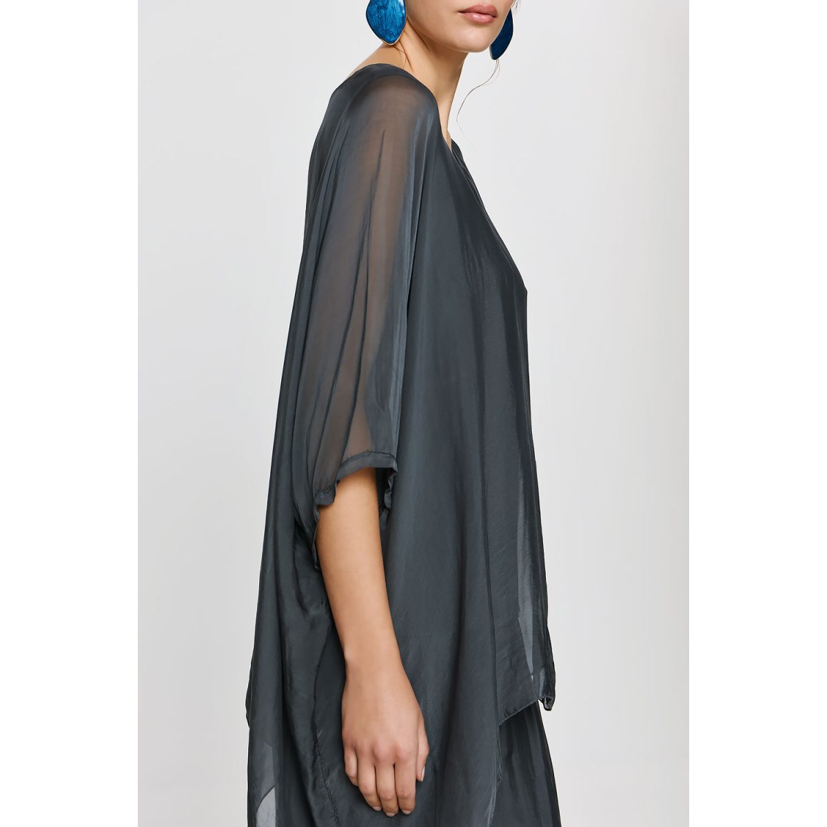 ΕΦΗΜΕΡΟΝ Silk Collection • Athena Top • Grey - Image 4