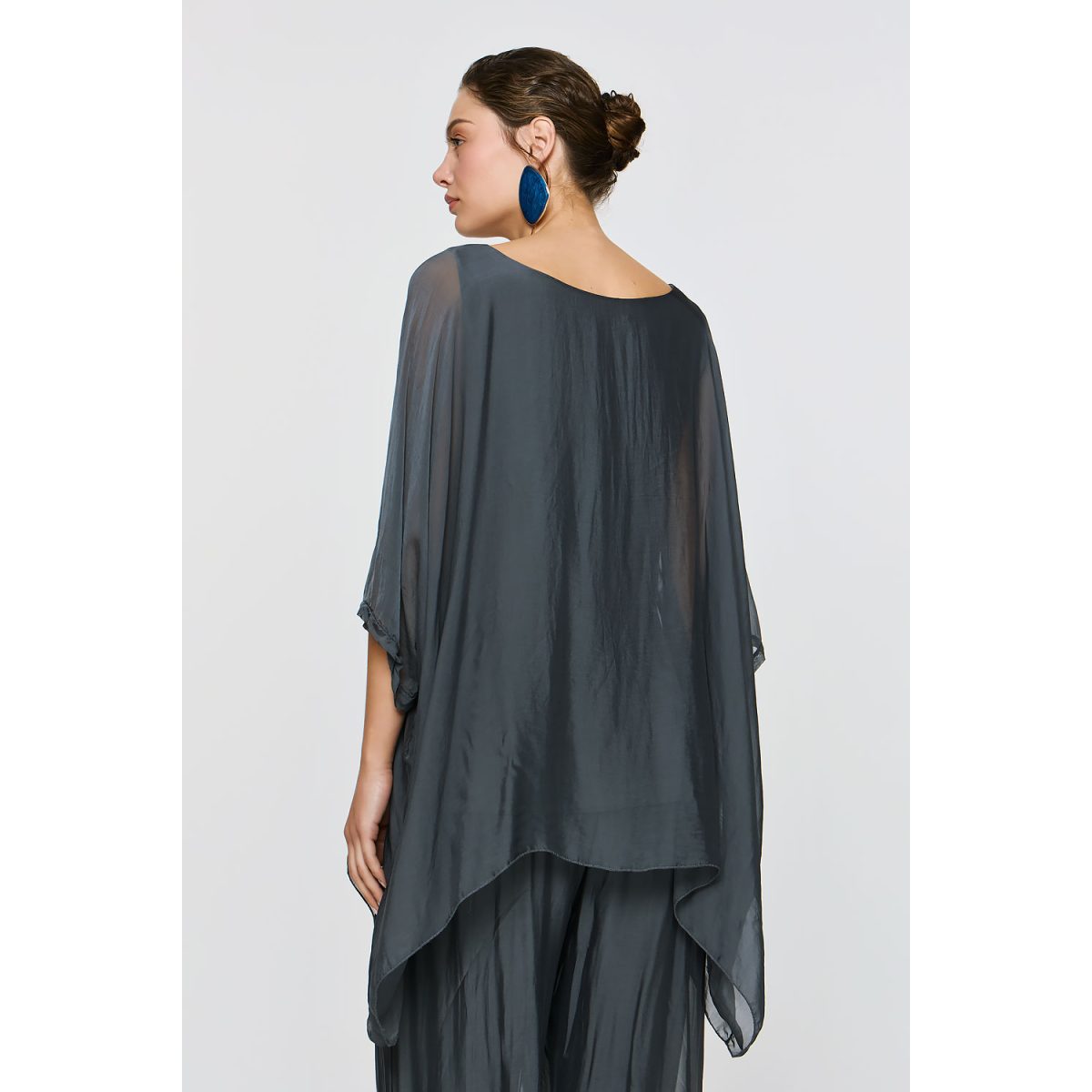 ΕΦΗΜΕΡΟΝ Silk Collection • Athena Top • Grey - Image 7