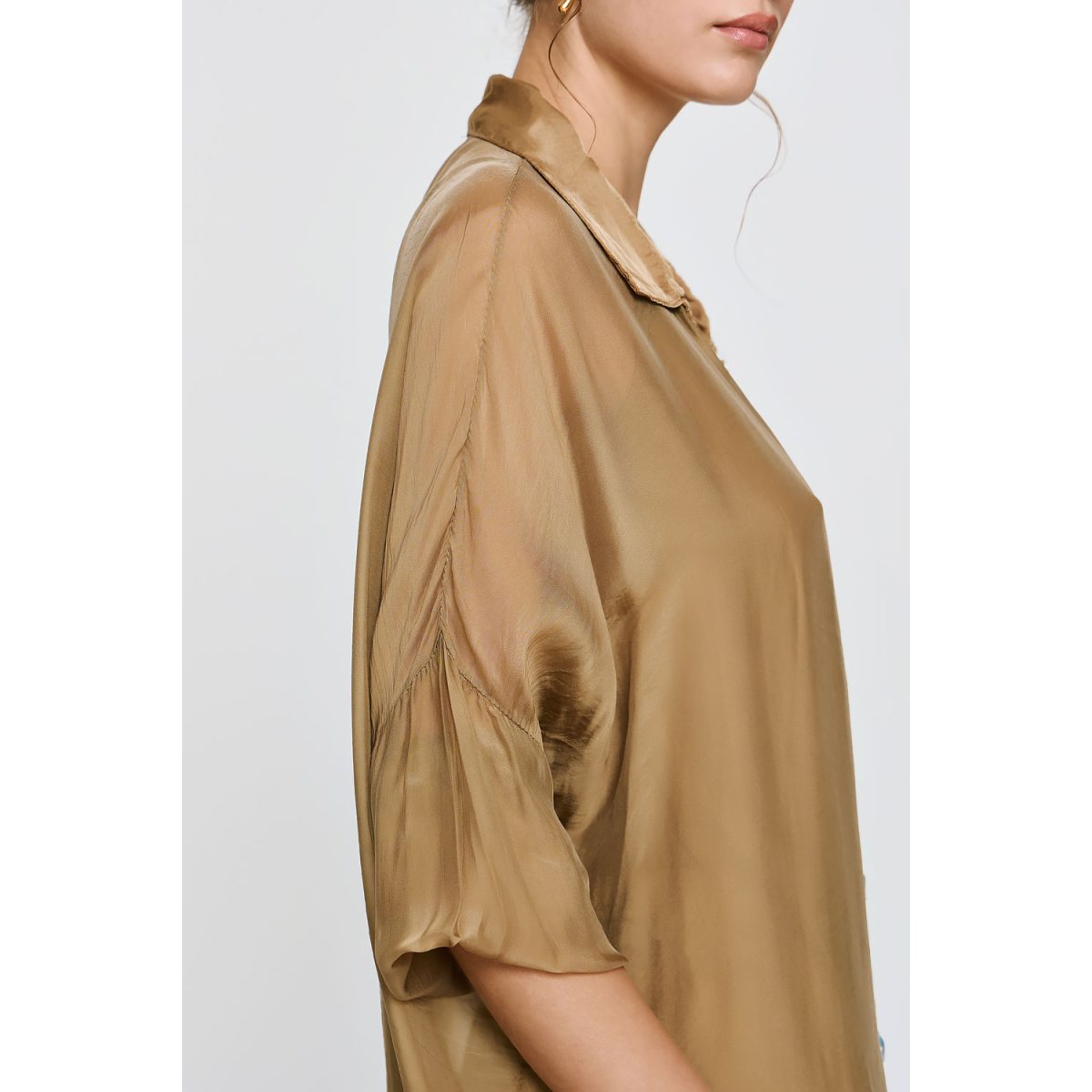 ΕΦΗΜΕΡΟΝ Silk Collection • Alkyoni Shirt • Camel - Image 7