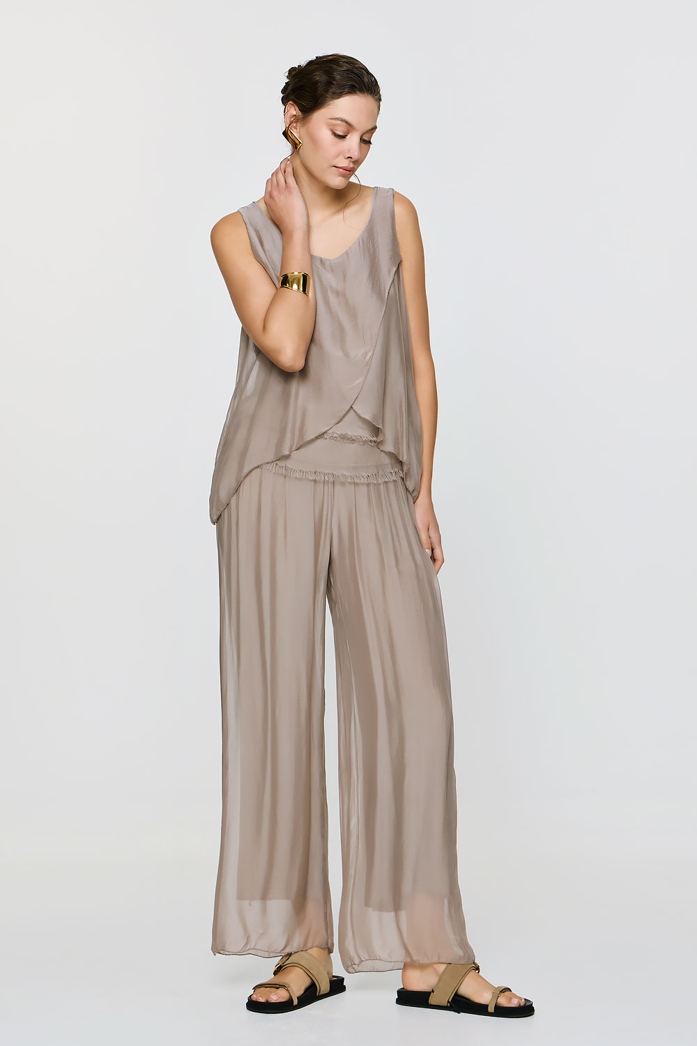 ΕΦΗΜΕΡΟΝ Silk Collection • Ismini Pants • Beige