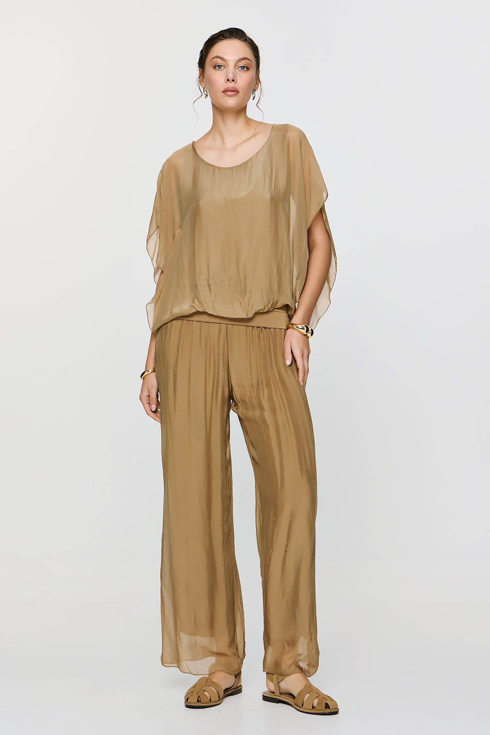 ΕΦΗΜΕΡΟΝ Silk Collection • Ismini Pants • Camel