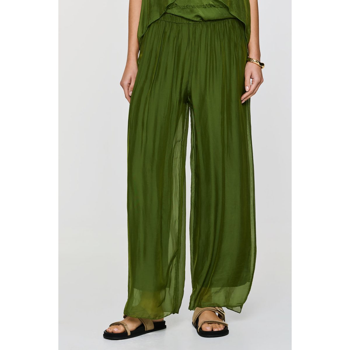 ΕΦΗΜΕΡΟΝ Silk Collection • Ismini Pants • Green - Image 6