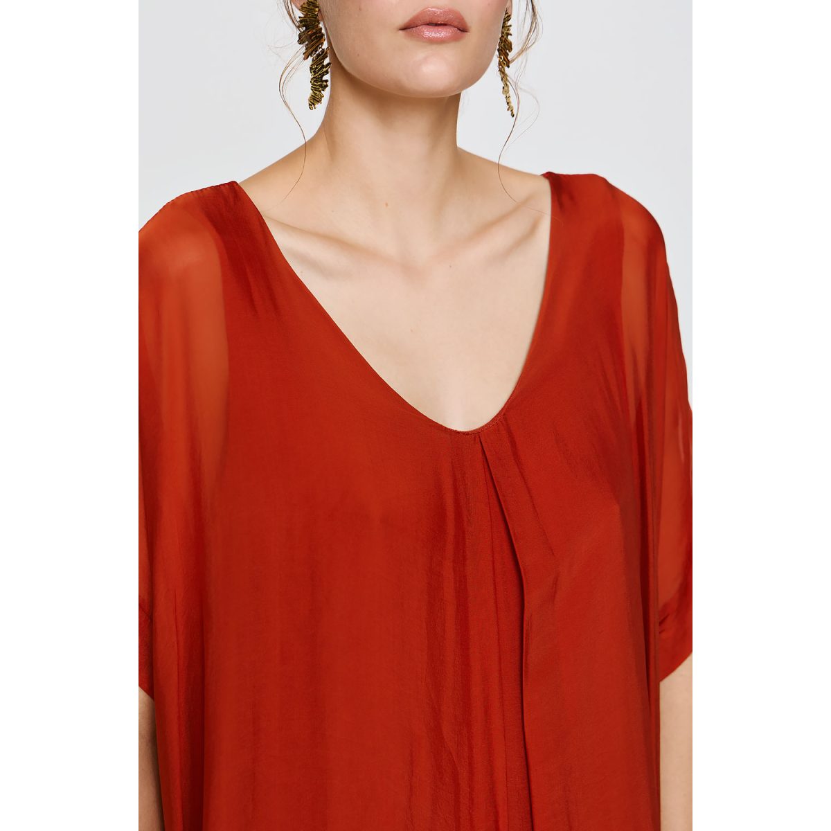 ΕΦΗΜΕΡΟΝ Silk Collection • Gaia Dress • Burnt Orange - Image 5