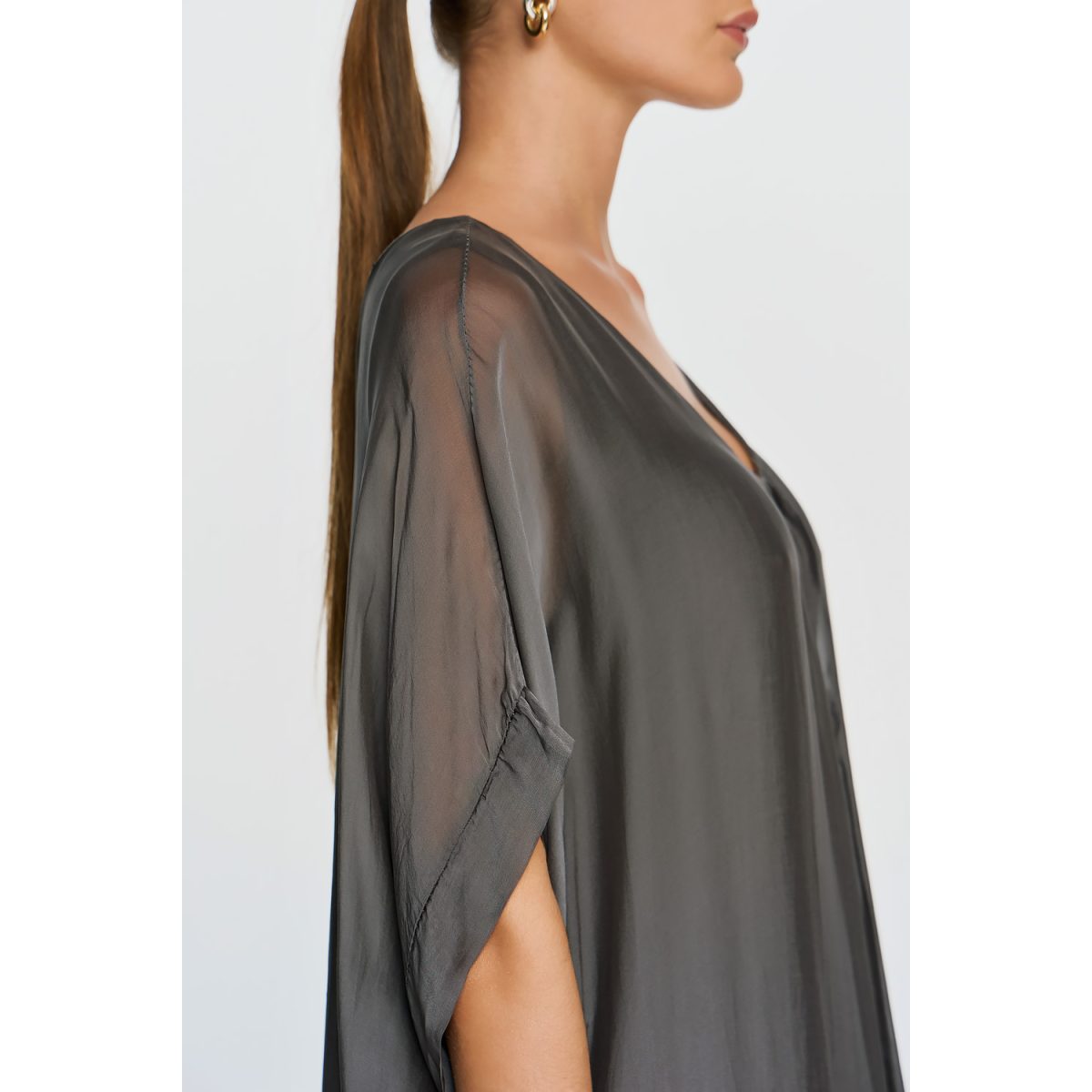 ΕΦΗΜΕΡΟΝ Silk Collection • Gaia Dress • Grey - Image 5