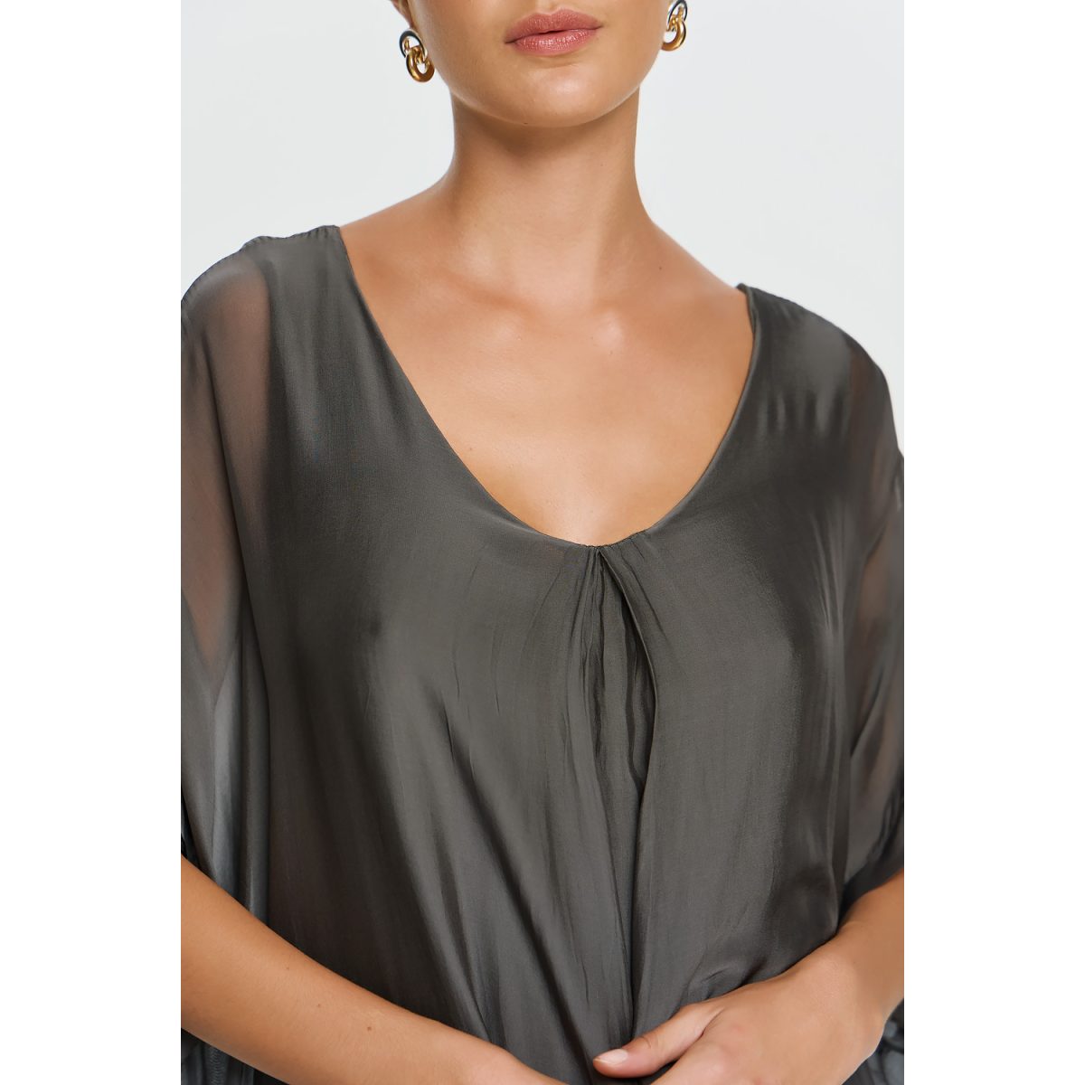 ΕΦΗΜΕΡΟΝ Silk Collection • Gaia Dress • Grey - Image 7