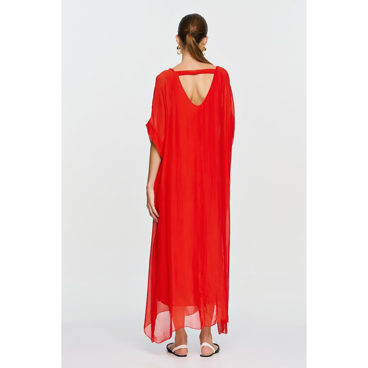 ΕΦΗΜΕΡΟΝ Silk Collection • Gaia Dress • Red - Image 4