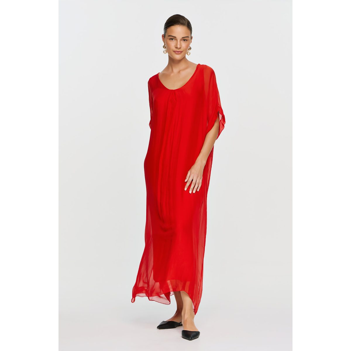 ΕΦΗΜΕΡΟΝ Silk Collection • Gaia Dress • Red - Image 2