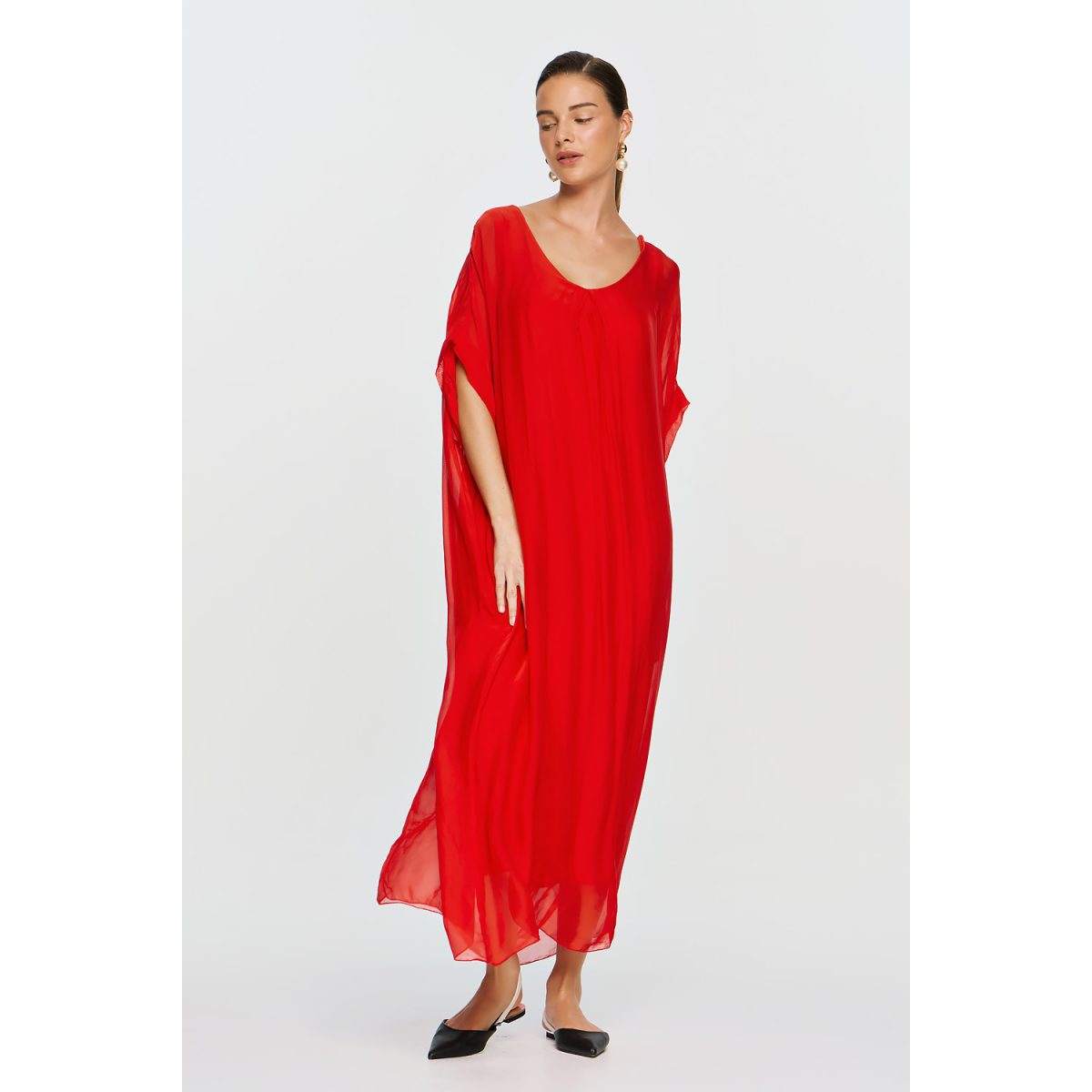 ΕΦΗΜΕΡΟΝ Silk Collection • Gaia Dress • Red - Image 3