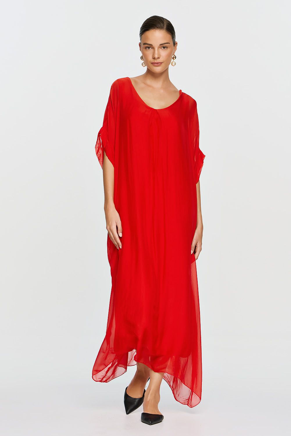 ΕΦΗΜΕΡΟΝ Silk Collection • Gaia Dress • Red