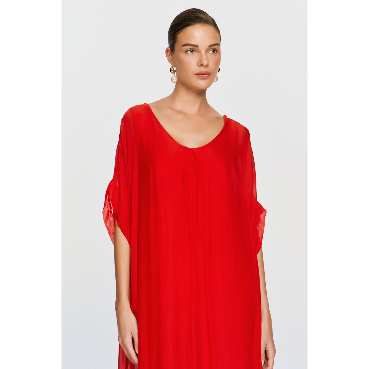 ΕΦΗΜΕΡΟΝ Silk Collection • Gaia Dress • Red - Image 6