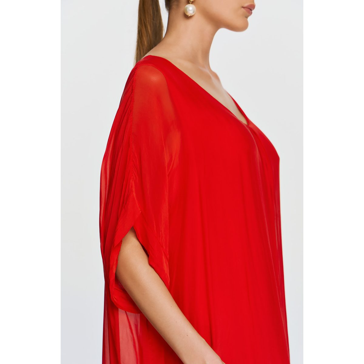 ΕΦΗΜΕΡΟΝ Silk Collection • Gaia Dress • Red - Image 5