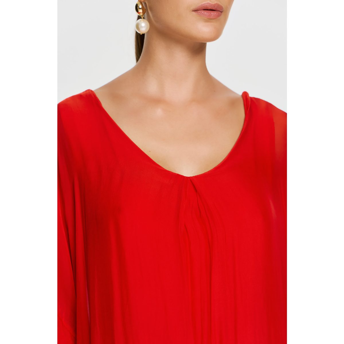 ΕΦΗΜΕΡΟΝ Silk Collection • Gaia Dress • Red - Image 8