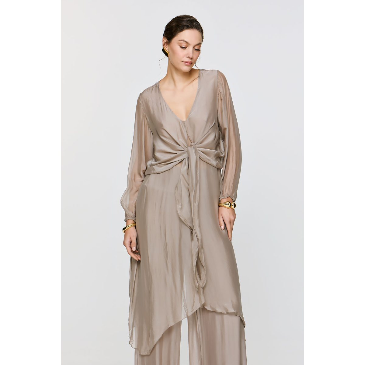 ΕΦΗΜΕΡΟΝ Silk Collection • Pandora Top • Beige - Image 5