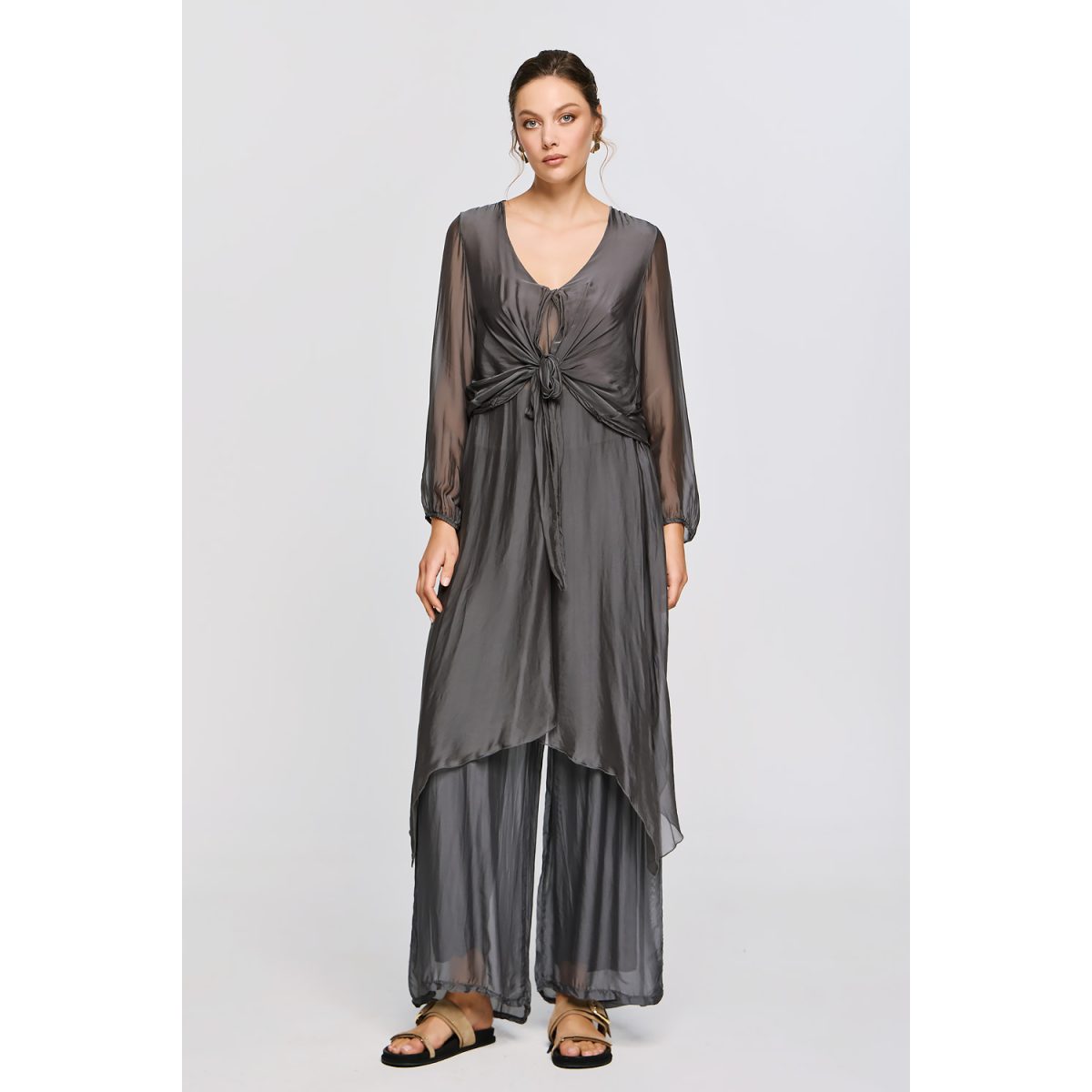 ΕΦΗΜΕΡΟΝ Silk Collection • Pandora Top • Grey - Image 3