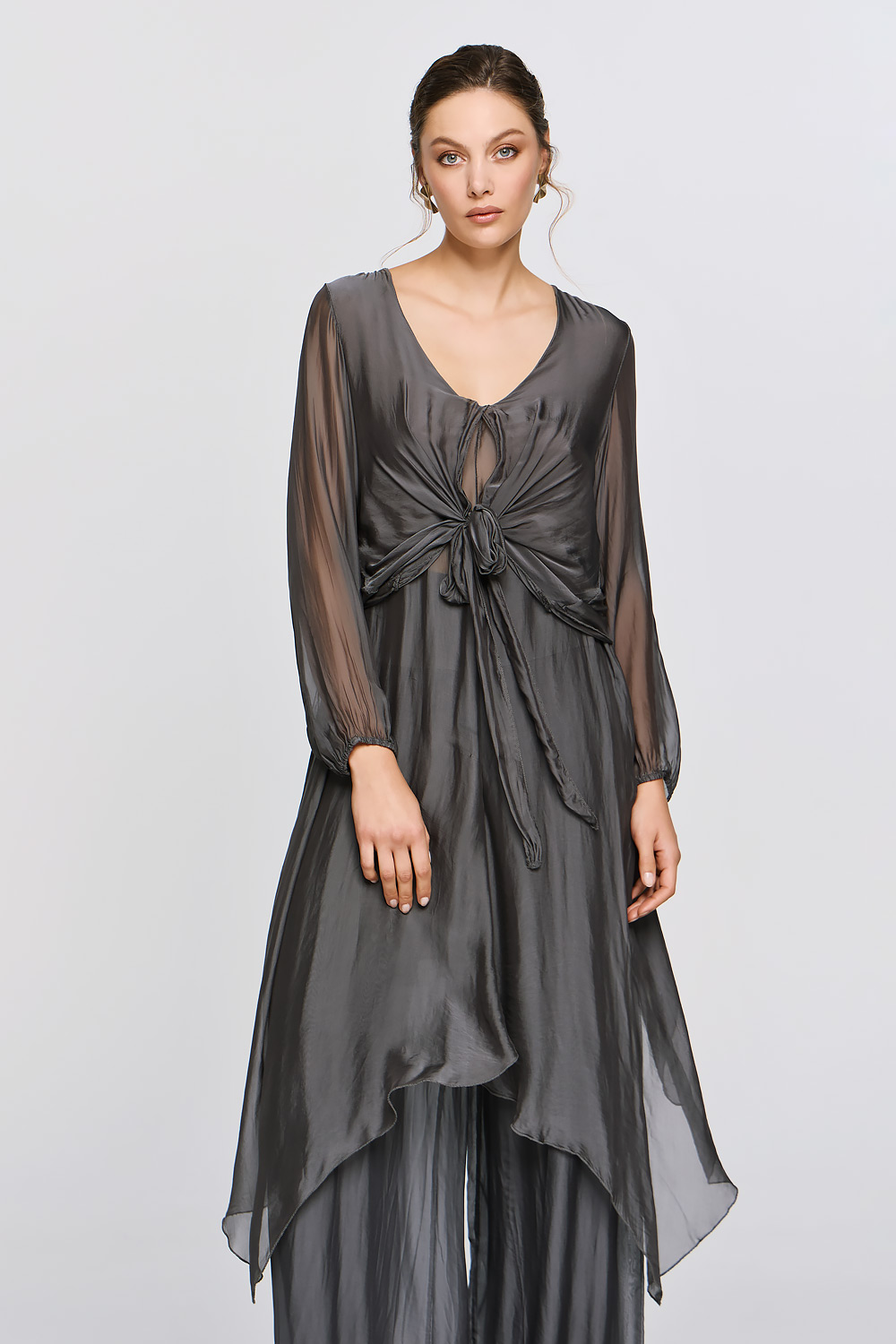 ΕΦΗΜΕΡΟΝ Silk Collection • Pandora Top • Grey