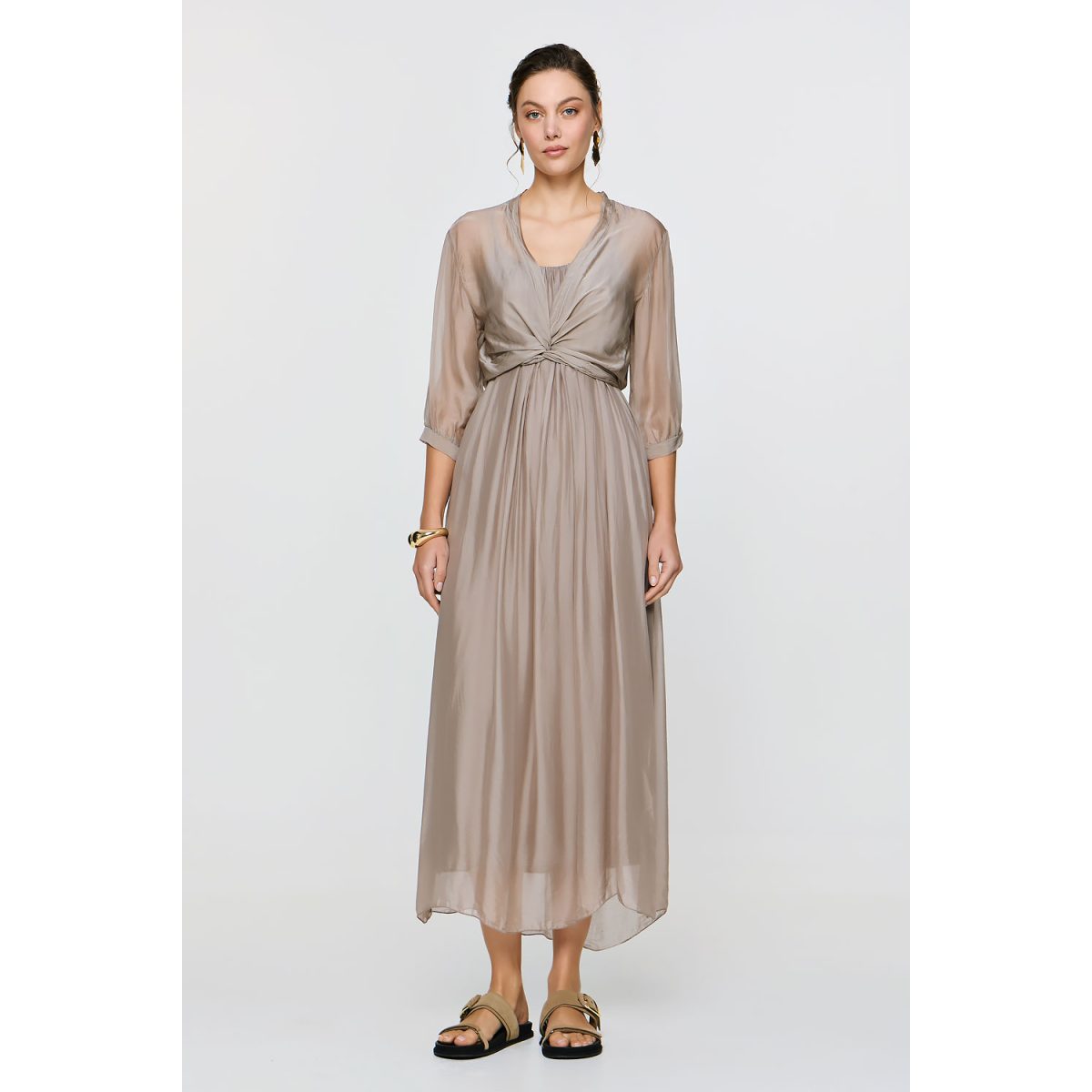 ΕΦΗΜΕΡΟΝ Silk Collection • Chloe Top • Beige - Image 8