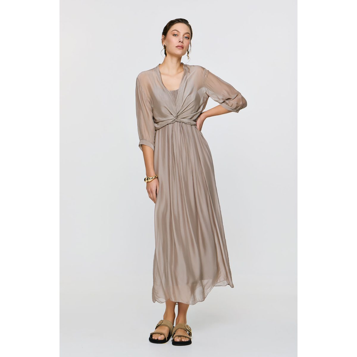 ΕΦΗΜΕΡΟΝ Silk Collection • Chloe Top • Beige - Image 7