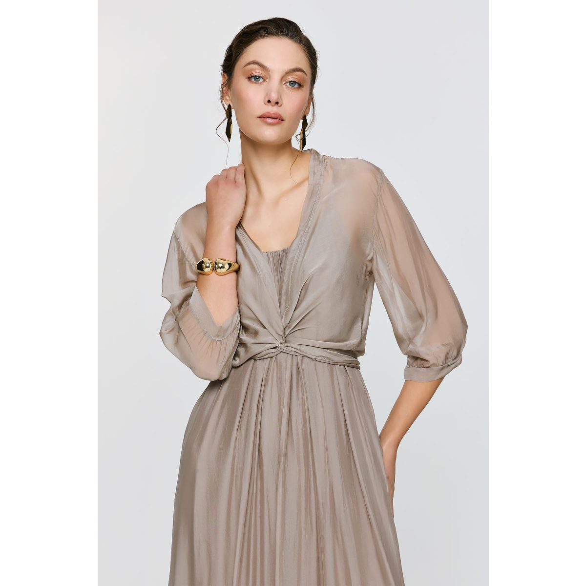 ΕΦΗΜΕΡΟΝ Silk Collection • Chloe Top • Beige - Image 2