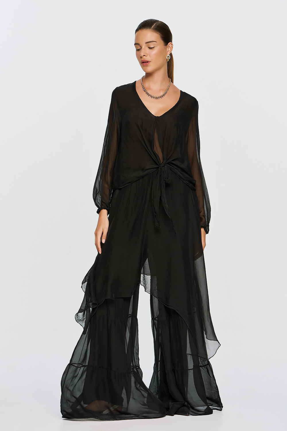 ΕΦΗΜΕΡΟΝ Silk Collection • Antigone Pants • Black