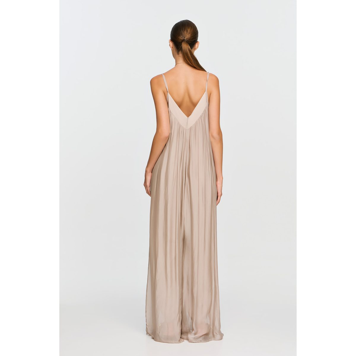 ΕΦΗΜΕΡΟΝ Silk Collection • Nephele Jumpsuit • Beige - Image 6