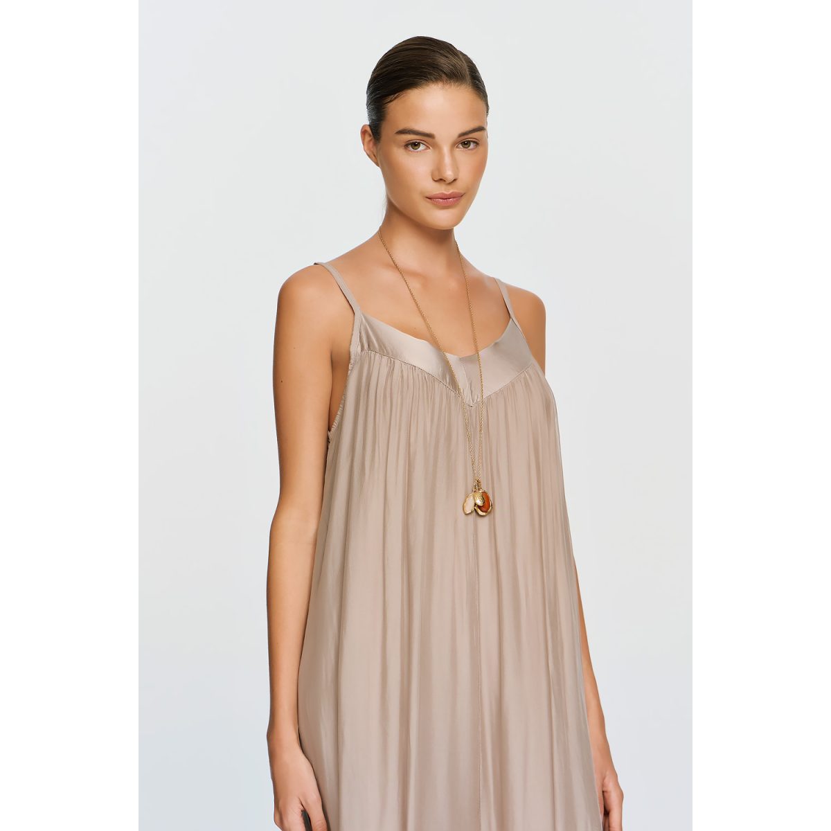 ΕΦΗΜΕΡΟΝ Silk Collection • Nephele Jumpsuit • Beige - Image 3