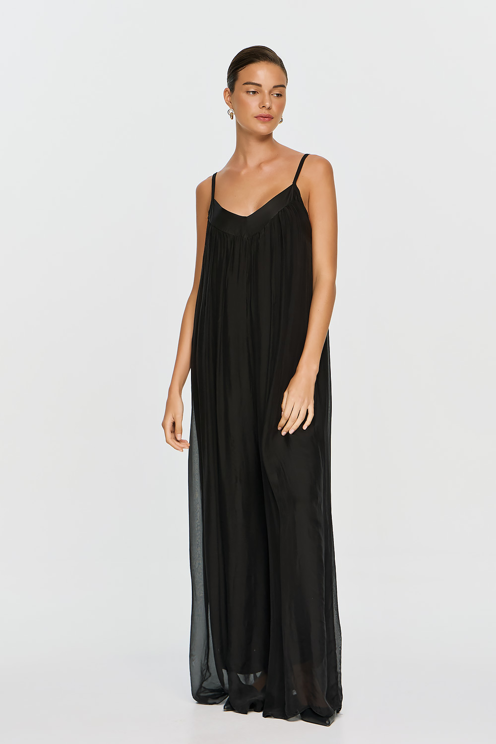 ΕΦΗΜΕΡΟΝ Silk Collection • Nephele Jumpsuit • Black