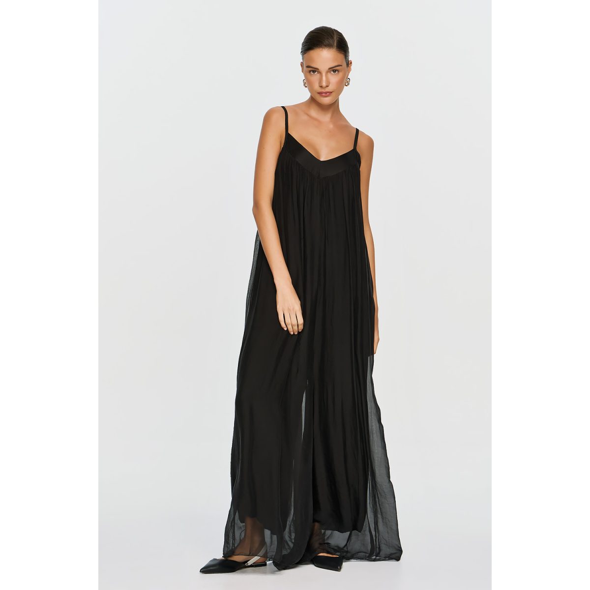 ΕΦΗΜΕΡΟΝ Silk Collection • Nephele Jumpsuit • Black - Image 5