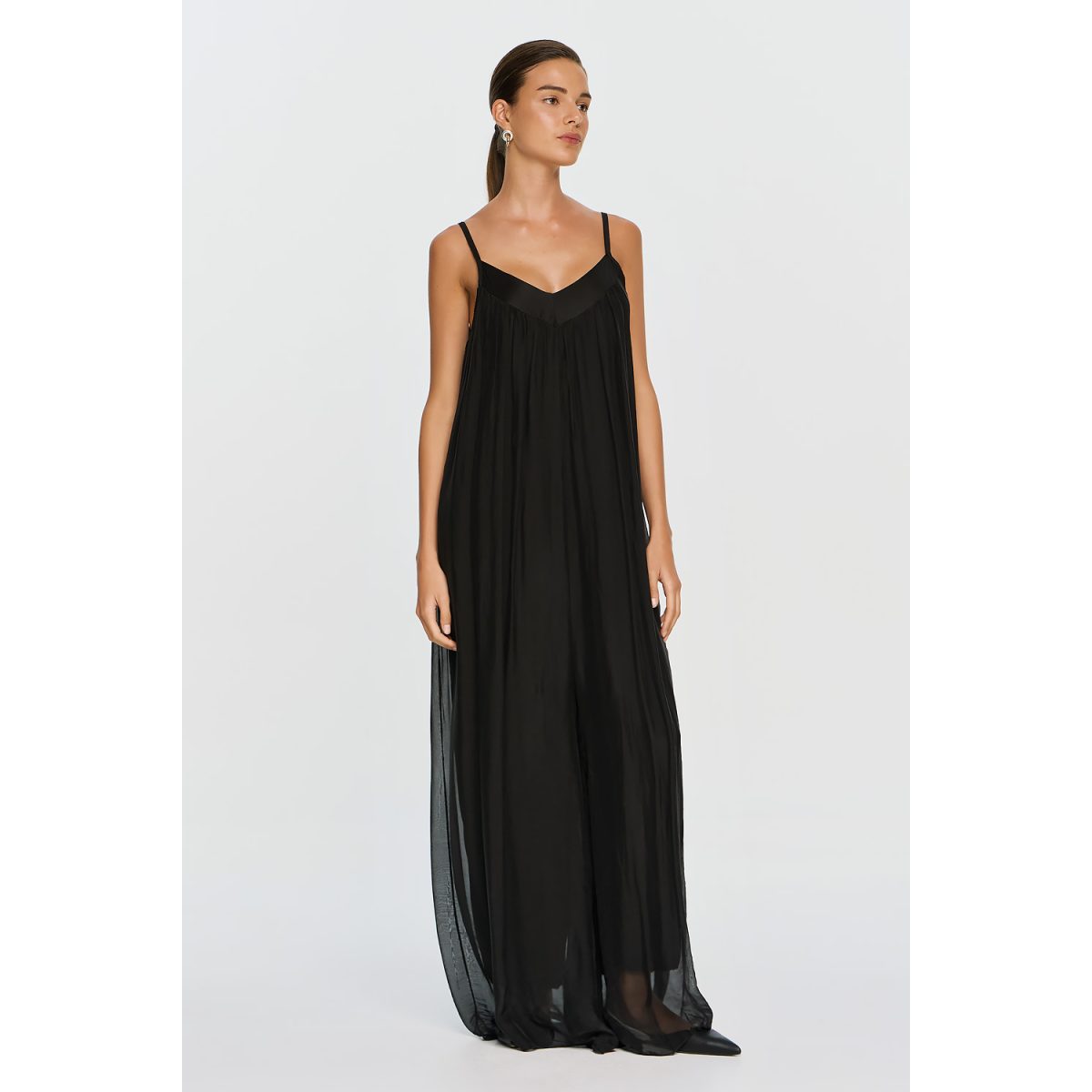 ΕΦΗΜΕΡΟΝ Silk Collection • Nephele Jumpsuit • Black - Image 3