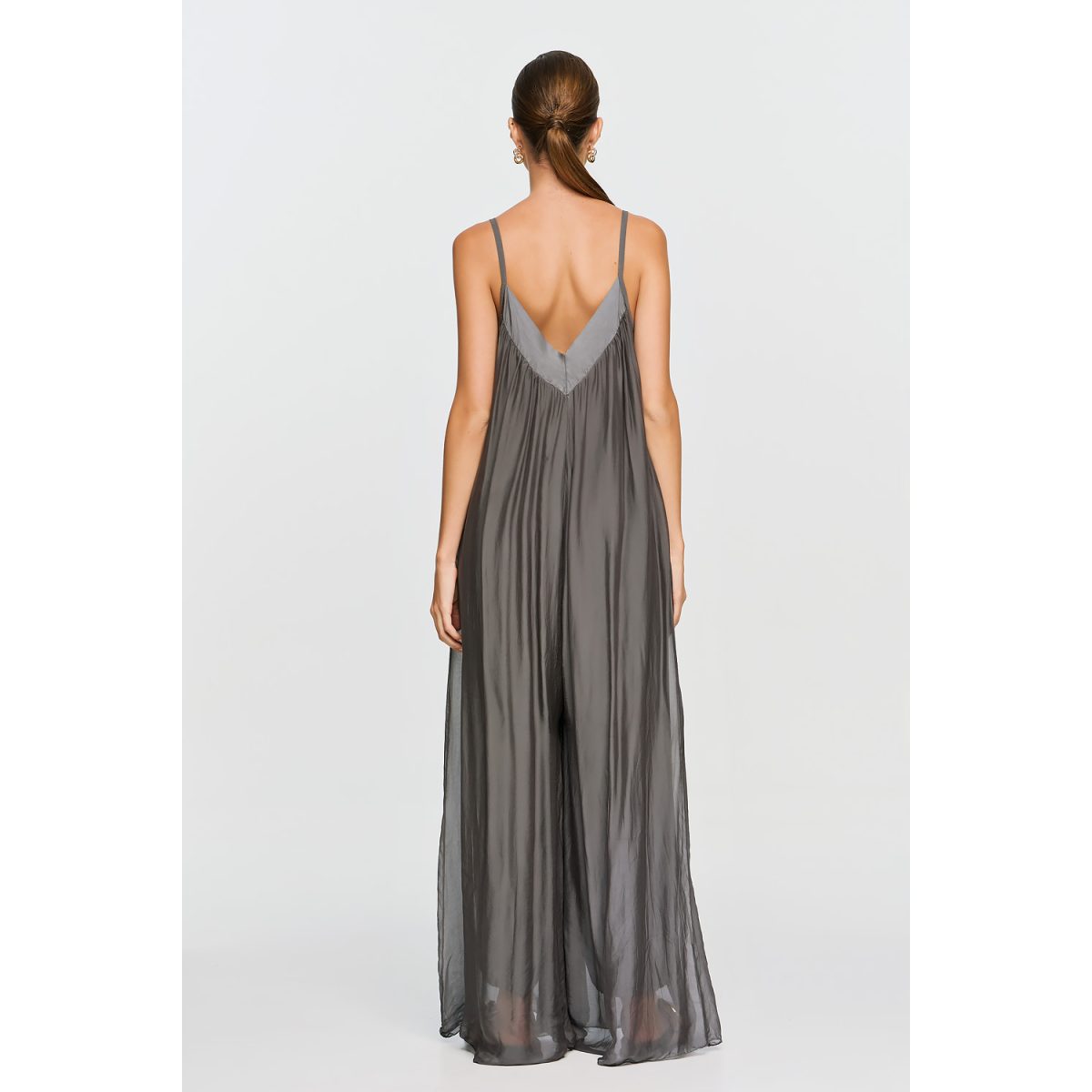 ΕΦΗΜΕΡΟΝ Silk Collection • Nephele Jumpsuit • Grey - Image 3