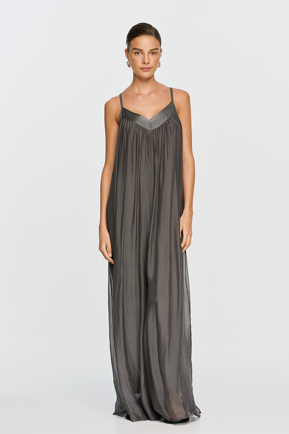 ΕΦΗΜΕΡΟΝ Silk Collection • Nephele Jumpsuit • Grey